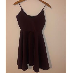 Burgundy dress